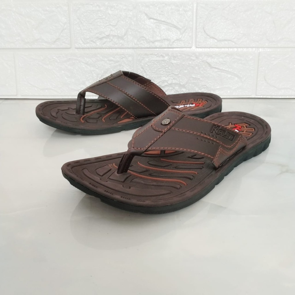 Kaleo Sandal Jepit Cowok 39 - 42 Sendal Casual Pria Dewasa Laki KLO 03/KLO 20 Bahan Kulit Sintetis