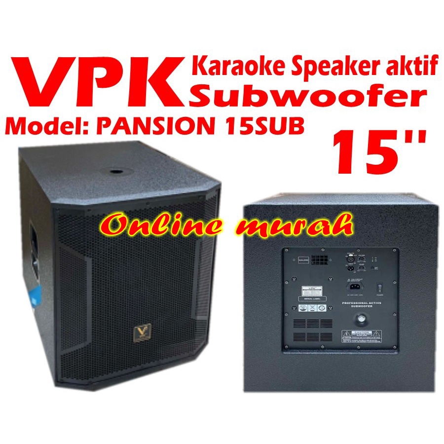 subwoofer vpk pansion 15sub vpk pansion 15 sub 15 inch original