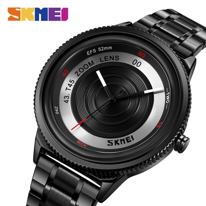 SKMEI 9267 Jam Tangan Pria Analog Tali Stainless