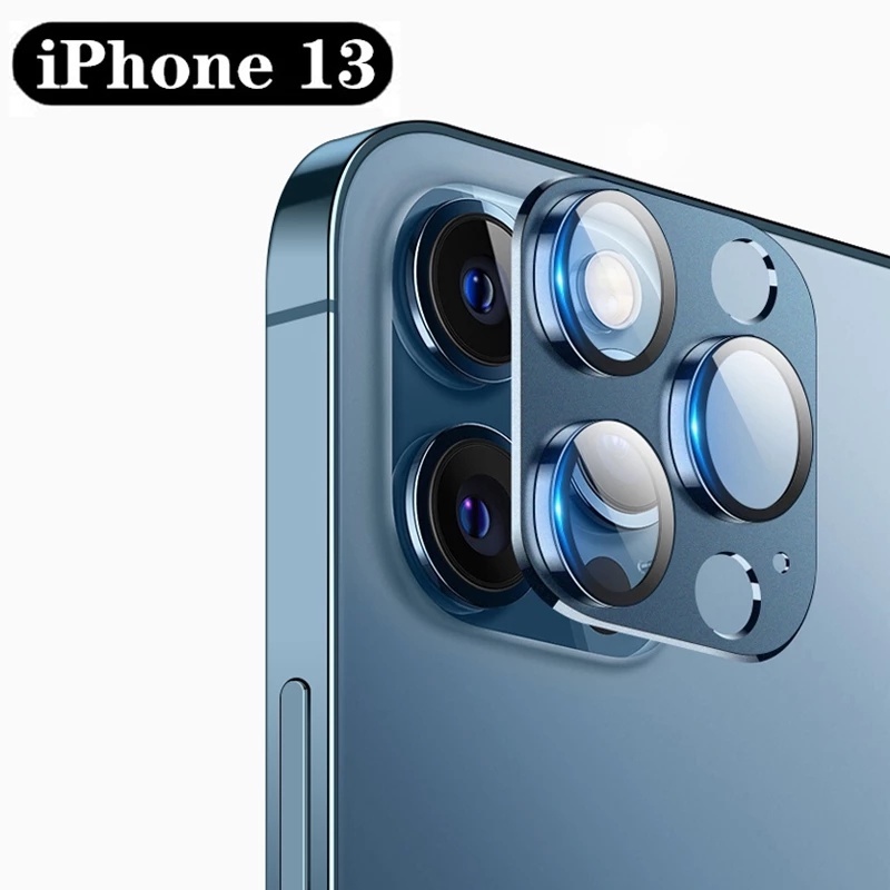 3pcs Pelindung Lensa Kamera Bahan Kaca Bening Untuk Iphone 13 Pro Max