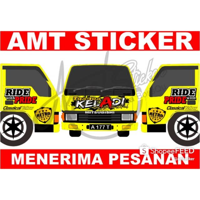 Stiker Cutting Truk Ragasa / Tepak