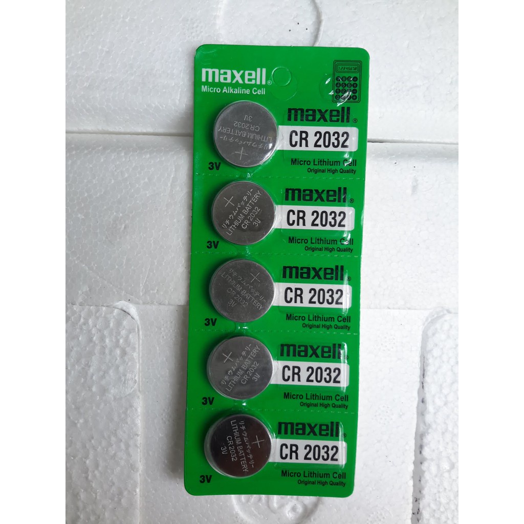 BATTERY MAXELL KANCING BATRE BATERAI LITHIUM CR-2032 KALKULATOR JAM TANGAN COIN KOIN 3V  Murah