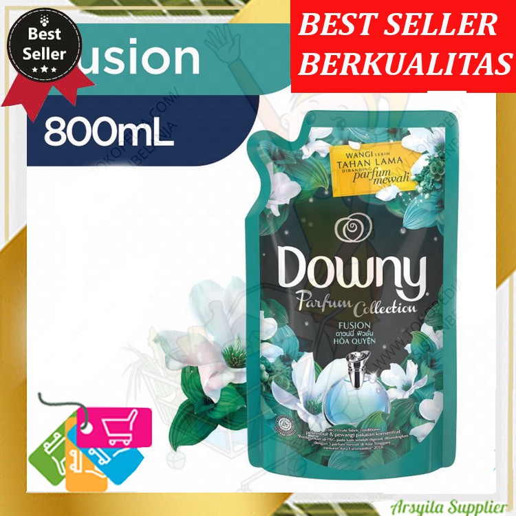DOWNY Parfum Collection Fusion Pouch 800ml Softener Pewangi Pakaian