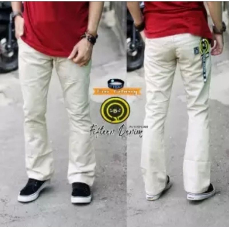 Celana Chino Cutbray Stret Panjang Pria Celana Chino Cutbray Size:S-XXL