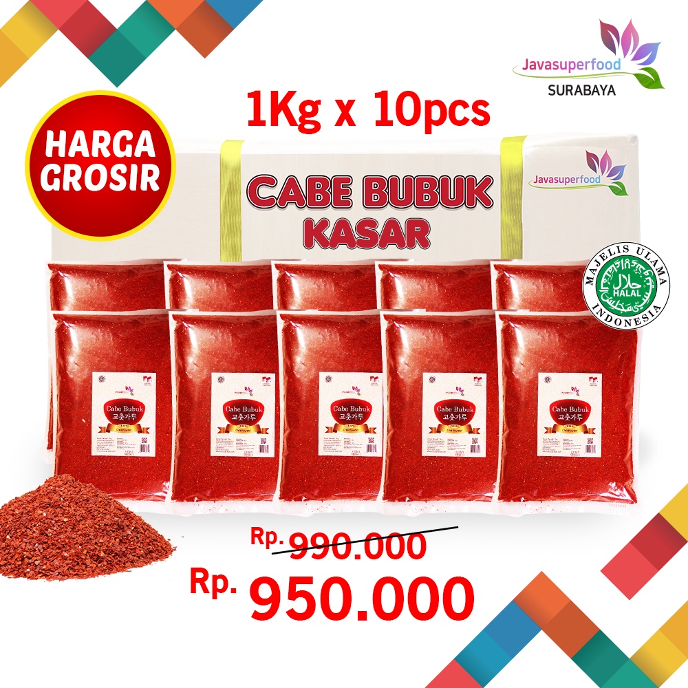 

GROSIR BUBUK CABE KASAR / CHILI POWDER KOREA 10kg