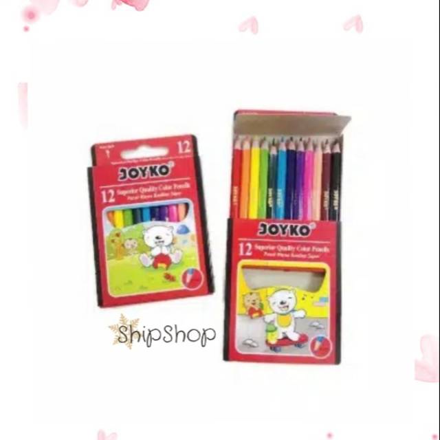 

Pinsil warna joyko 12pcs pendek