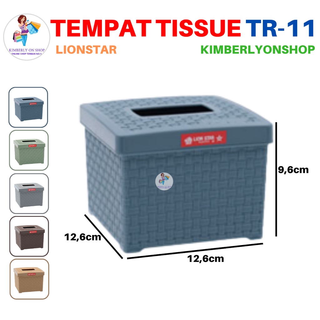 Tempat Tissue Kotak Tisu Segi Rato Square TR 11 Lion Star