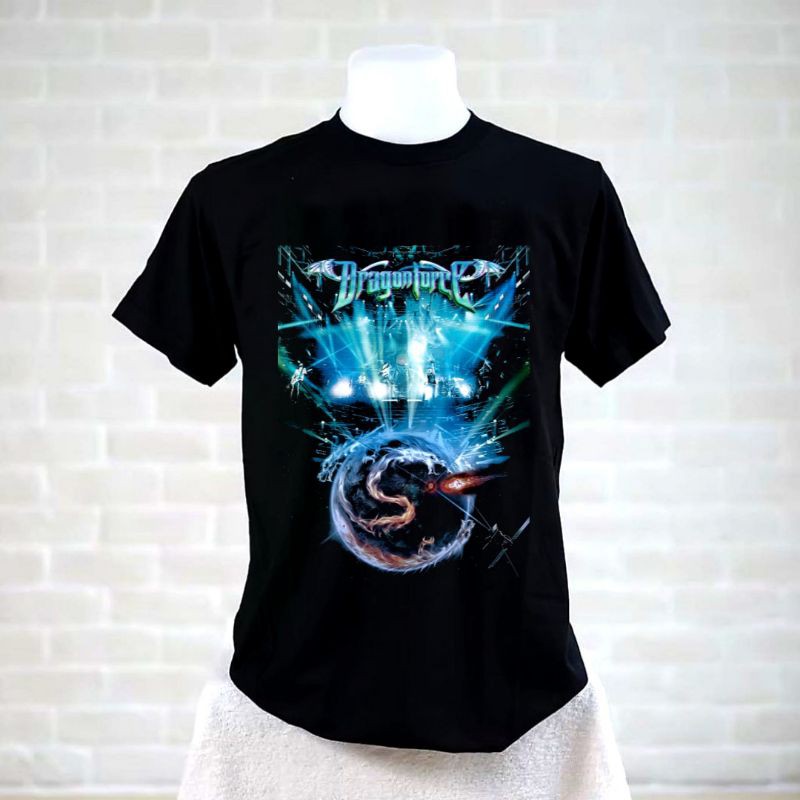 kaos band original distro clothing.id - dragonforce J015