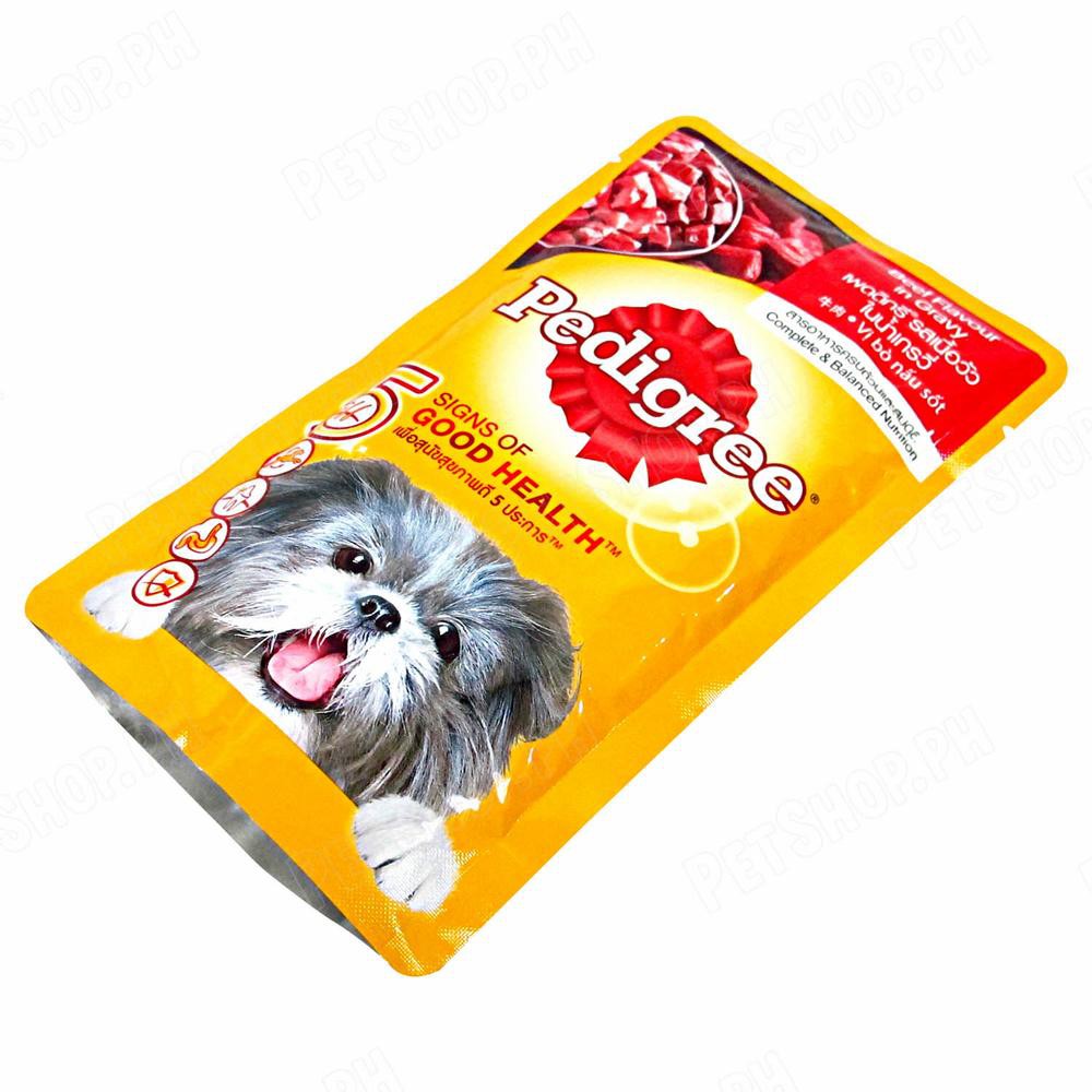 PEDIGREE ADULT BEEF CIS POUCH 130 GRAM / Makanan Anjing