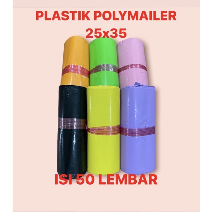 25x35 50 LEMBAR | PLASTIK POLYMAILER PLASTIK PACKING ONLINE SHOP