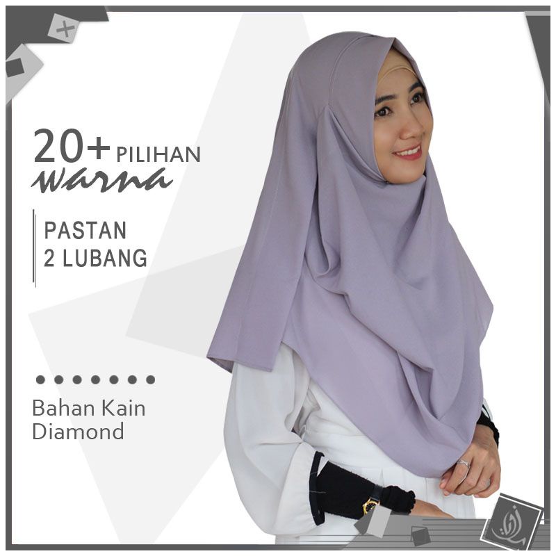 jilbab instan model trendy kain khimar