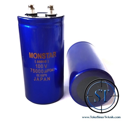 Elco 75000/100V ( 75,000/100V / 75000/100V / 75000u F/ 100v ) Elko Besar Box Ampli Sound Power Kapasitor Power Capasitor Supppy 75,000uf 100v