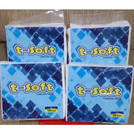 t-soft corless tisu kering isi 10 roll