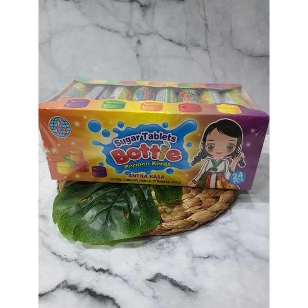 

Permen Cemilan Snack Sugar Tablets Tablet Pil Botol (isi 24 pcs)