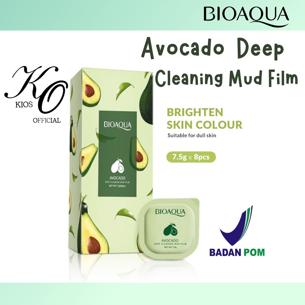 Bioaqua Face Mask Avocado Deep Cleaning Mud Film