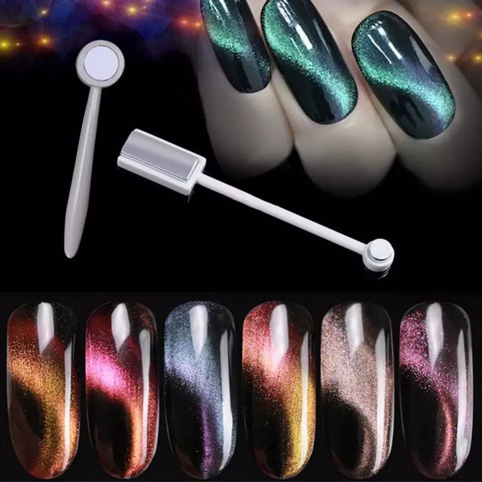 Cat Eyes Magnet Stick 2in1 Stick Magnetik Kutek Cat Eye 3d Double Head Nail Art F809