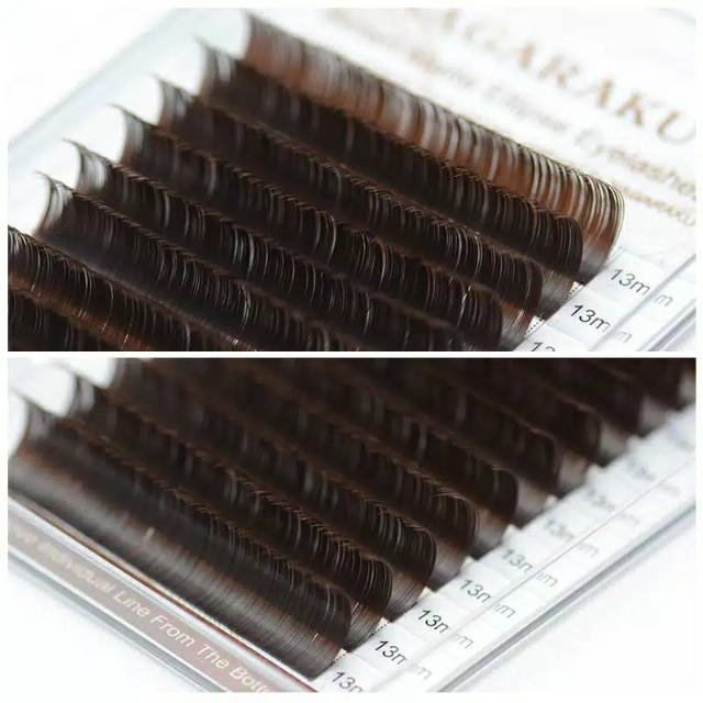 NAGARAKU MATTE BROWN COLOUR super lembut halus eyelash extension bulumata coklat