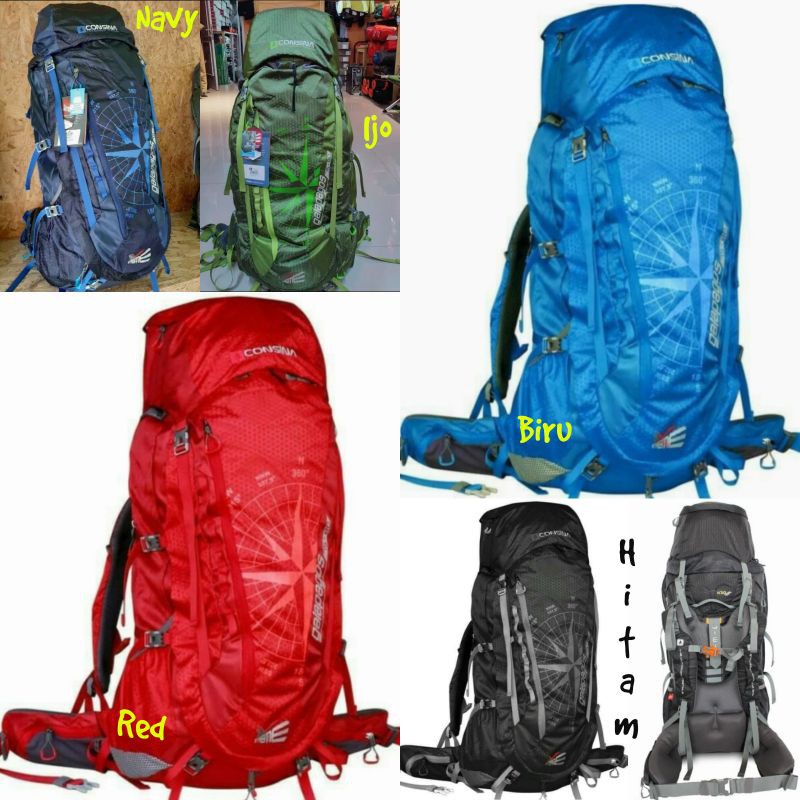 Galapagos Tas Gunung Carrier Consina Galapagos 80L Original Tas Keril Hiking 80L