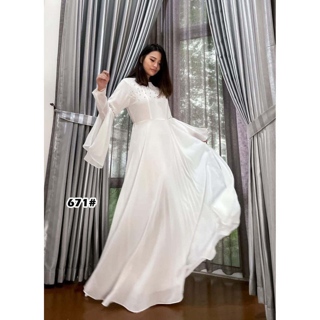 671# Dress muslim fashion wanita / gamis ceruty fashion wanita