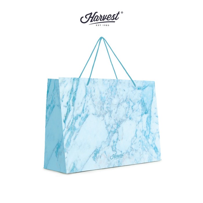 

✨ BISA COD ✨ Paper Bag Harvest Horizontal (L) Blossom - Blue
