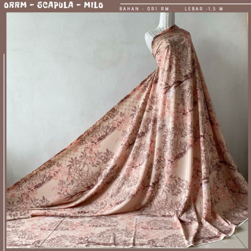 KAIN ORI RIA MIRANDA MOTIF SCAPULA (MILO, PEACH, LATTE)