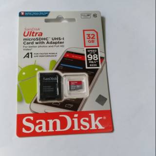 SANDISK UL   TRA A1 MICROSD /MICRO SD CARD 32 GB 98 MBPS