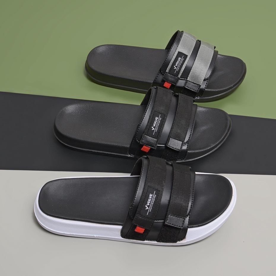 Geta Grey | Sandal EVA Ringan Slop Santai Simple Pria Men Sendal Footwear | FORIND x Volve