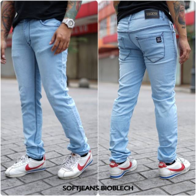 Celana levis pria denim original