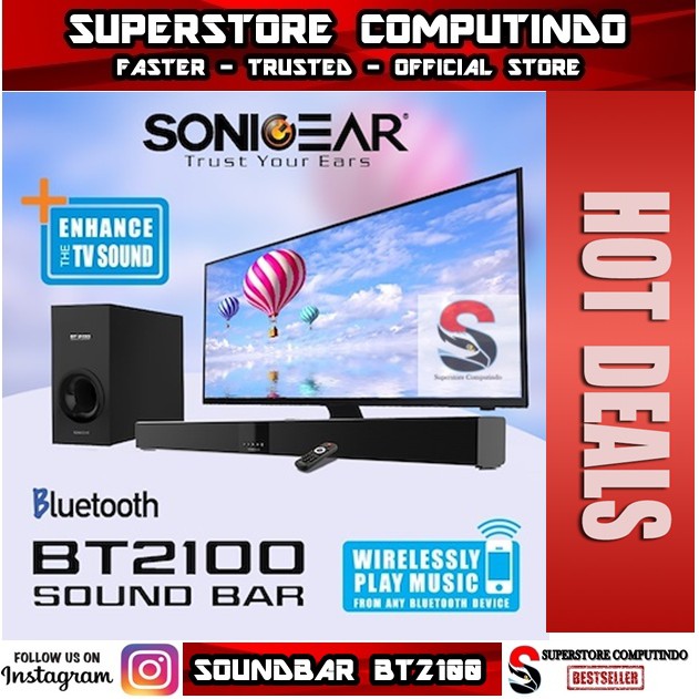 Sonicgear BT2100 - Bluetooth Soundbar With Subwoofer- Best Seller Soundbar