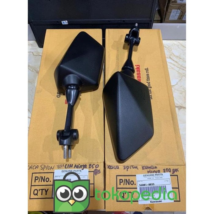 Ex KACA SPION SET NINJA 250 CARBU KARBU ASLI ORI KAWASAKI