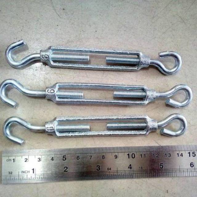 SPAN SKRUP M 6 / PENARIK RANTAI BESI /TURN BUCKLE/JARUM KERAS GALVANIS/TREK STANG/SPAN SEKRUP/TURNBUCKLE/TARIKAN SLING BERKUALITAS