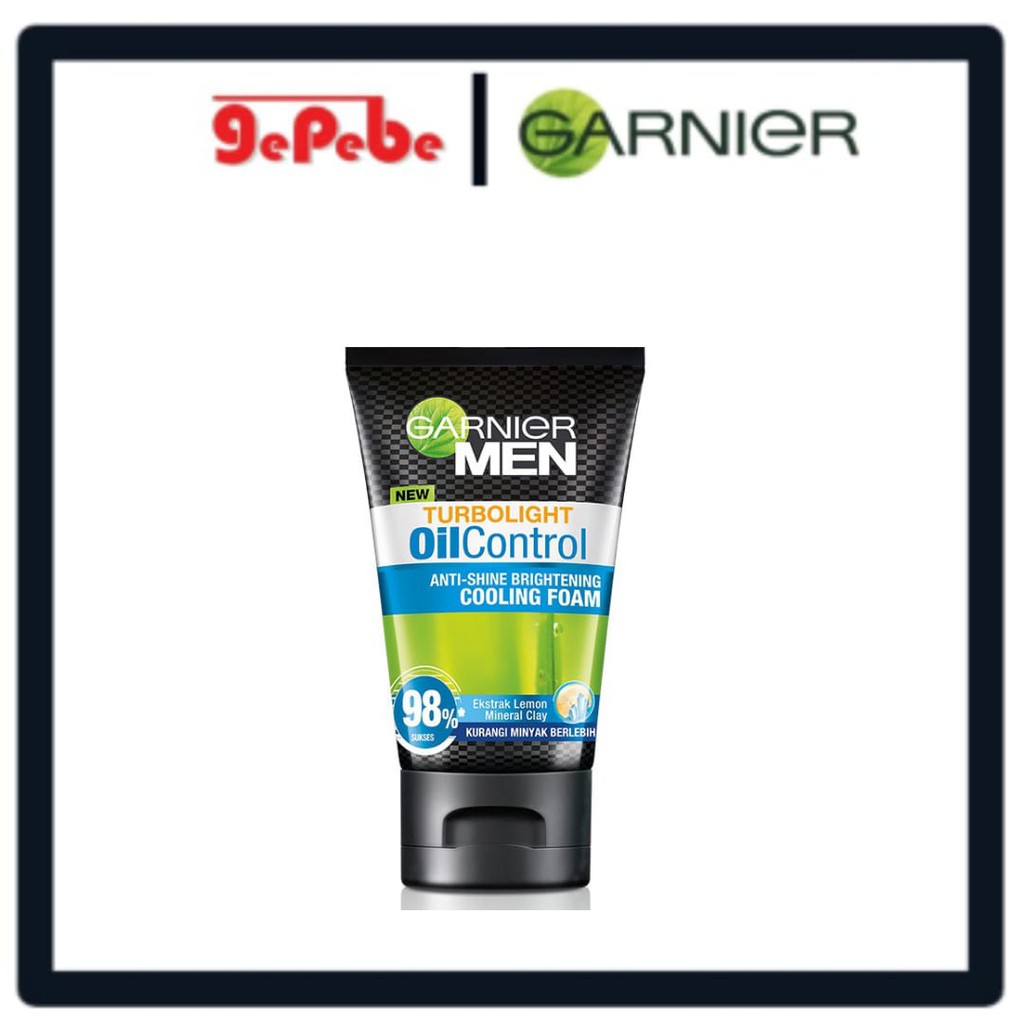 Garnier Men Turbo Light Oil Control Cooling Foam 50ml &amp; 100ml