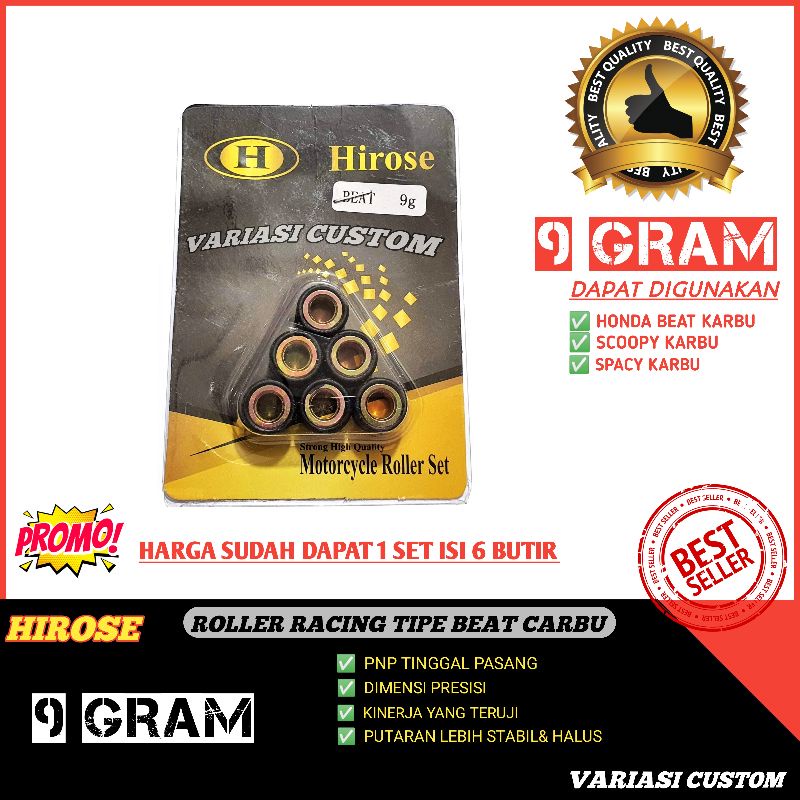 ROLLER ROLER LOLER RACING BEAT KARBU SCOOPY KARBU 9 GRAM GR ORIGINAL 7 8 9 10 11 12