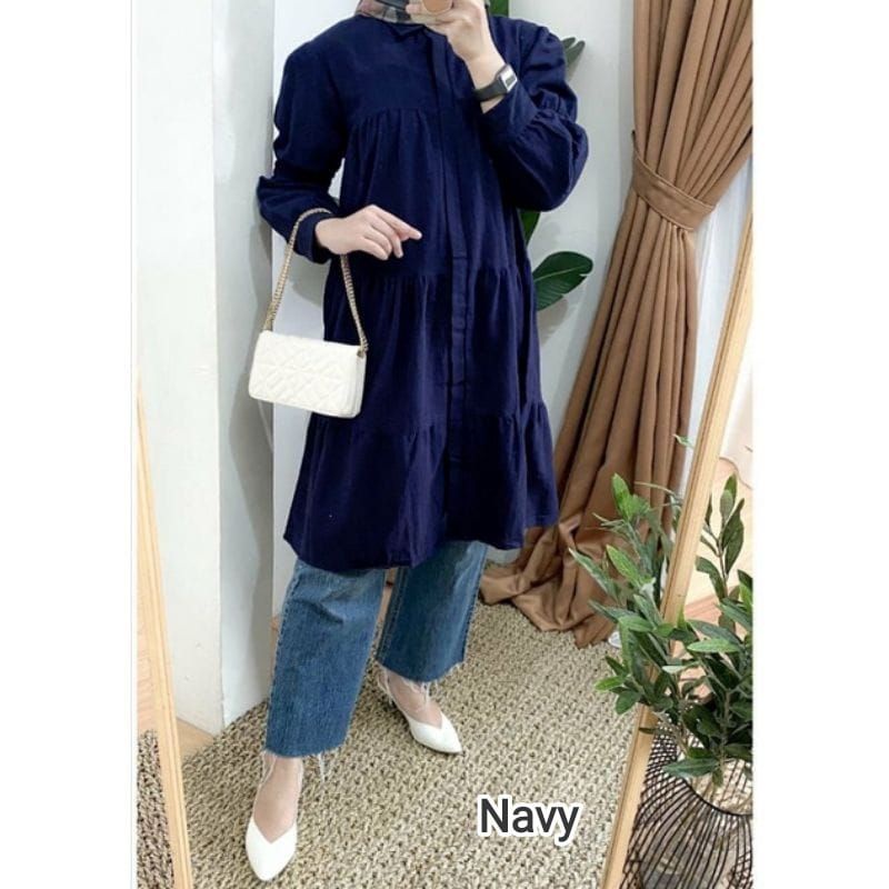 PROMO NADIA TUNIK/ATASAN WANITA RAYON JUMBO LD100,110&amp;120