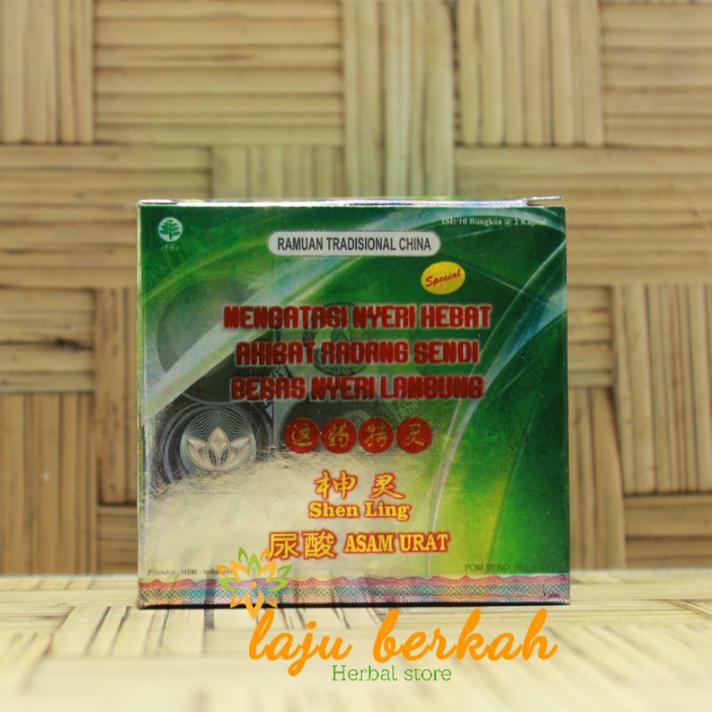 SHEN LING KAPSUL ORIGINAL OBAT ASAM URAT ASLI