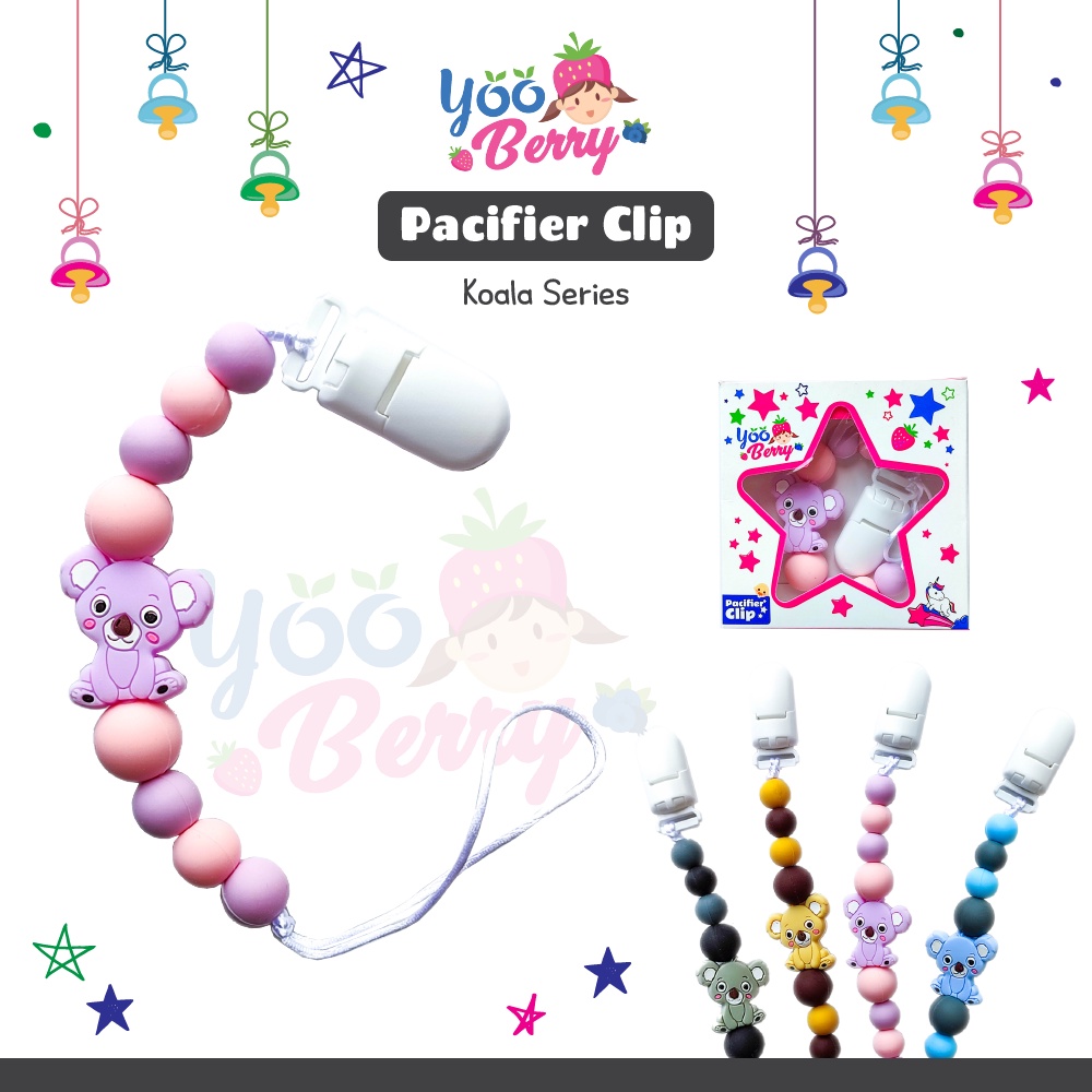 YooBerry Mart Pacifier Chain Tali Empeng Soother Bayi Koala Series Berry Mart