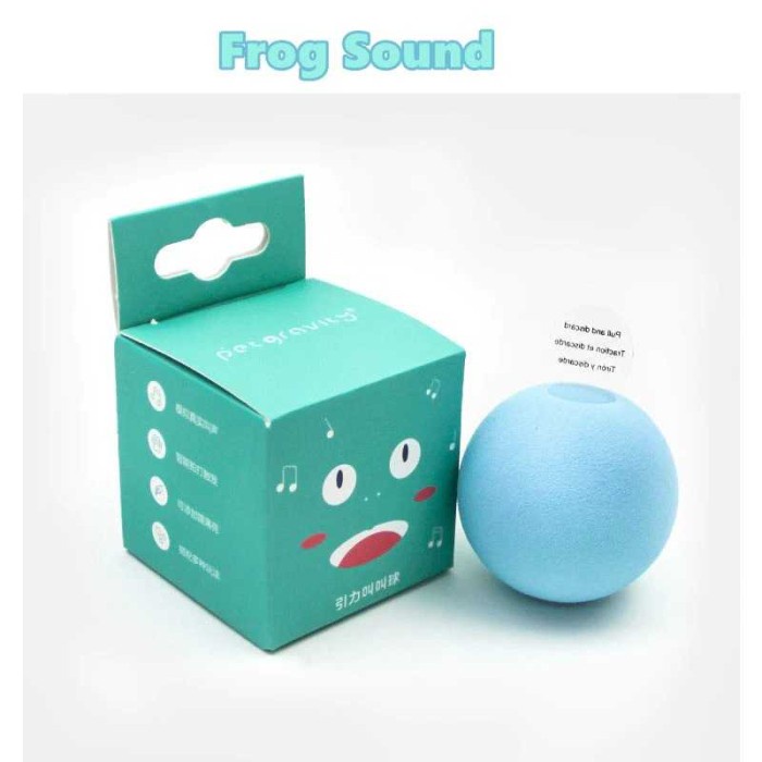 Pet Gravity Mainan Kucing Bola Aroma Catnip Ball Frog Sound