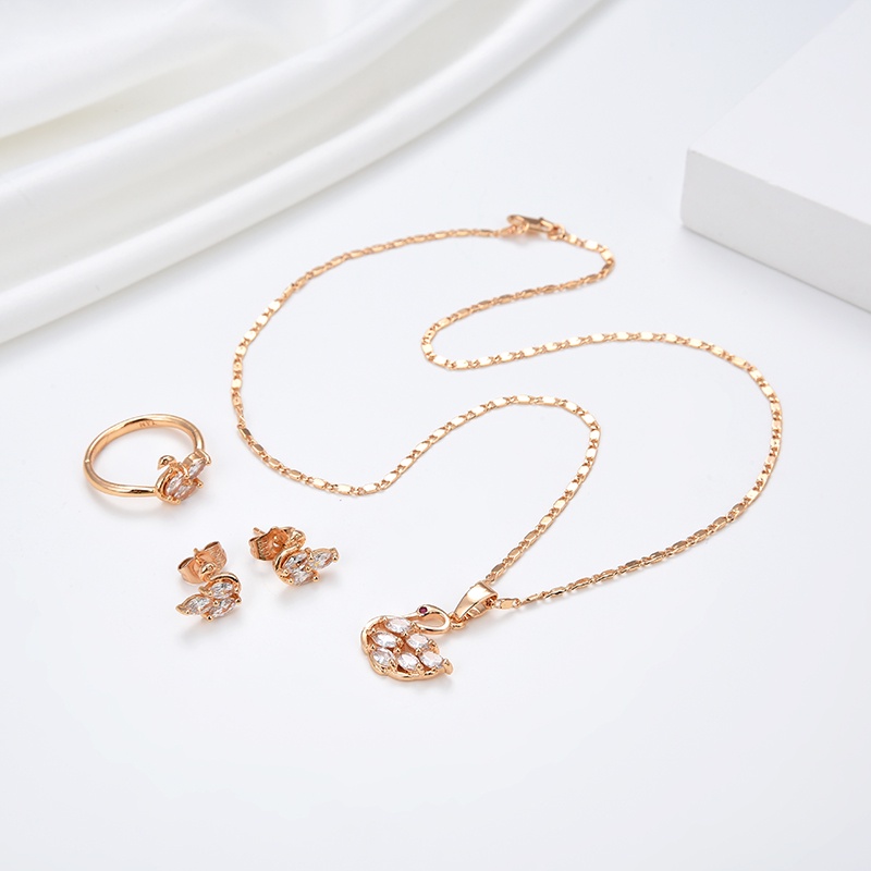 set perhiasan titanium wanita lapis emas silver anti karat asli dewasa murah korea gelang dan cincin perak antikarat termurah tidak luntur untuk 55s