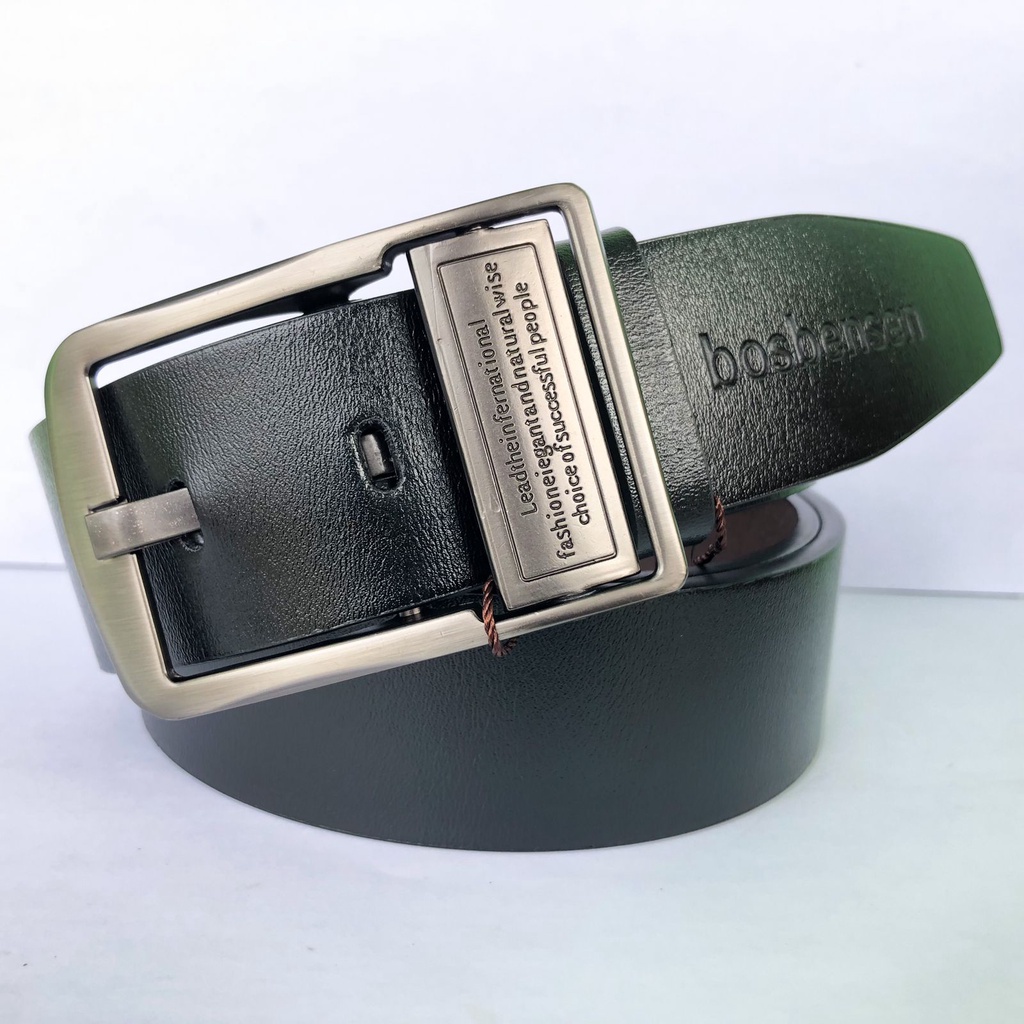 Promo Termurah Ikat Pinggang Kulit pria import terbaru dan terlaris - kepala besi