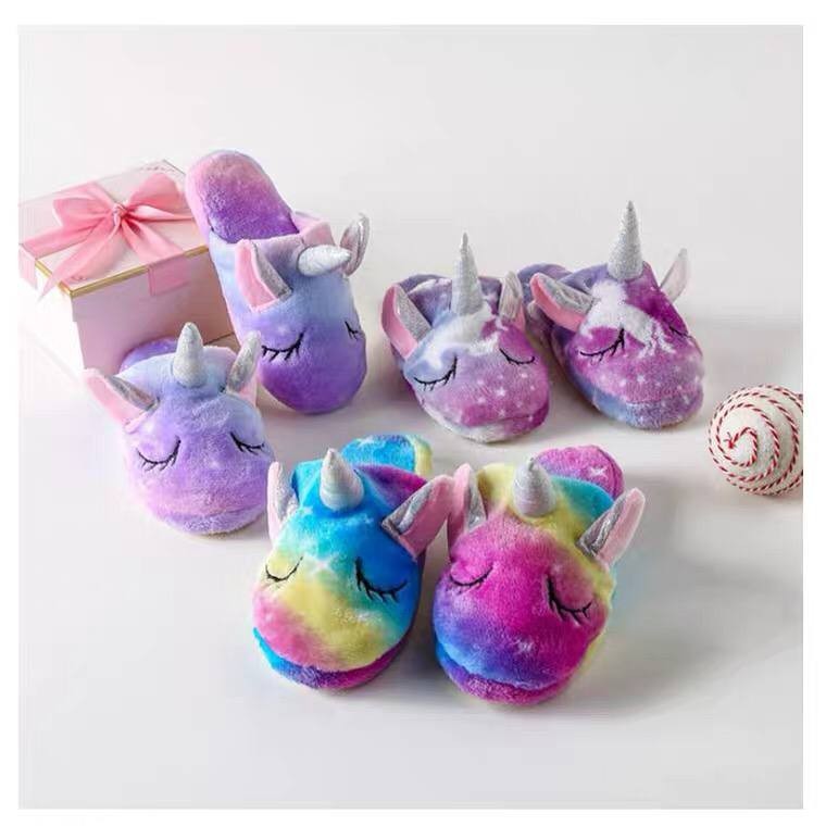 SANDAL UNICORN RAINBOW GALAXY STARS SEPATU KAMAR