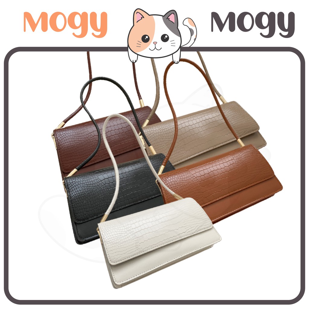 MOGYMOGY MG1422 Tas Mini Perempuan Korean Style Fashion Wanita Motif Buaya Croco Woman Slingbag