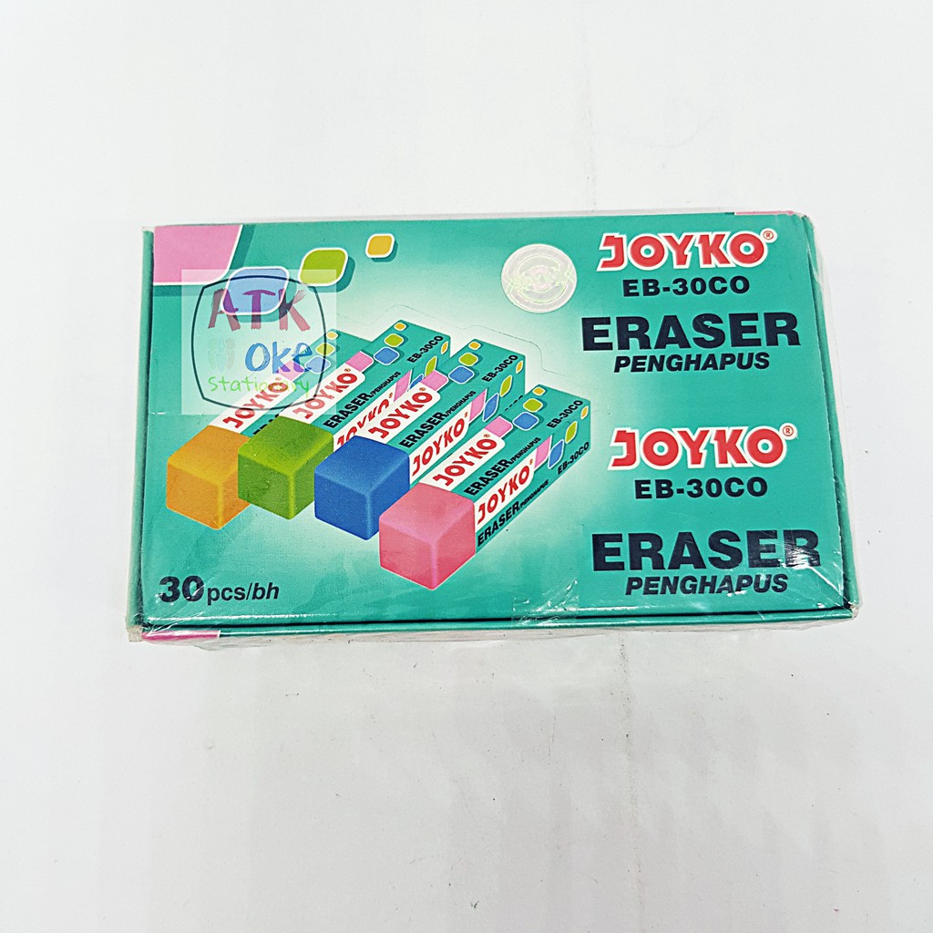 Jual 1 Pcs Penghapus Joyko Warna Panjang Eb 30co Indonesiashopee Indonesia