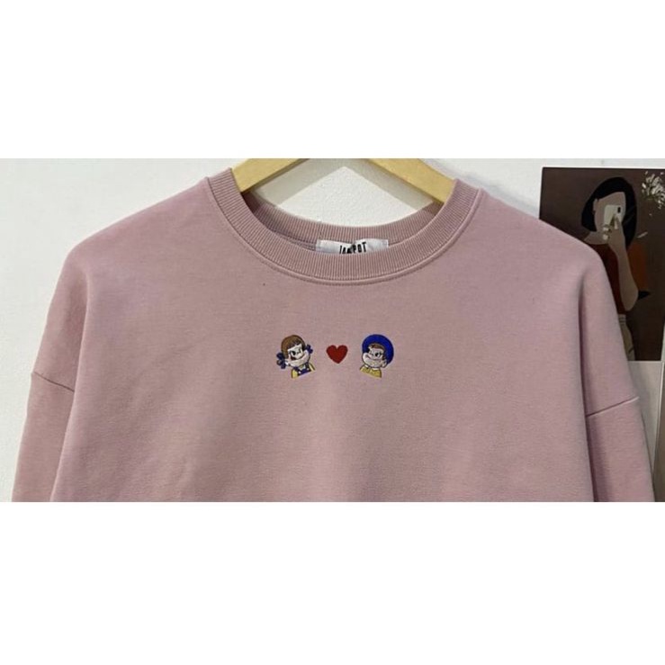 CHILD CROOPE SWEATER CROOPE OVERSIZE OBLONG WANITA