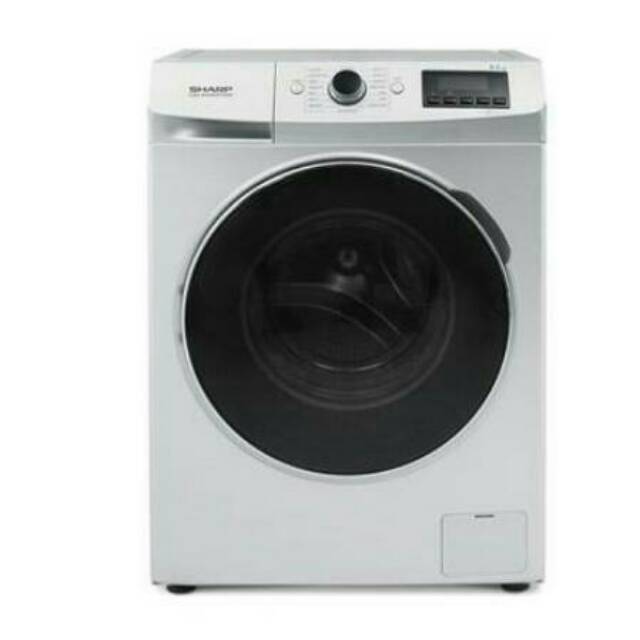 Sharp ESFL1491XW Mesin Cuci Front Loading 9.5Kg Silver Grey Inverter