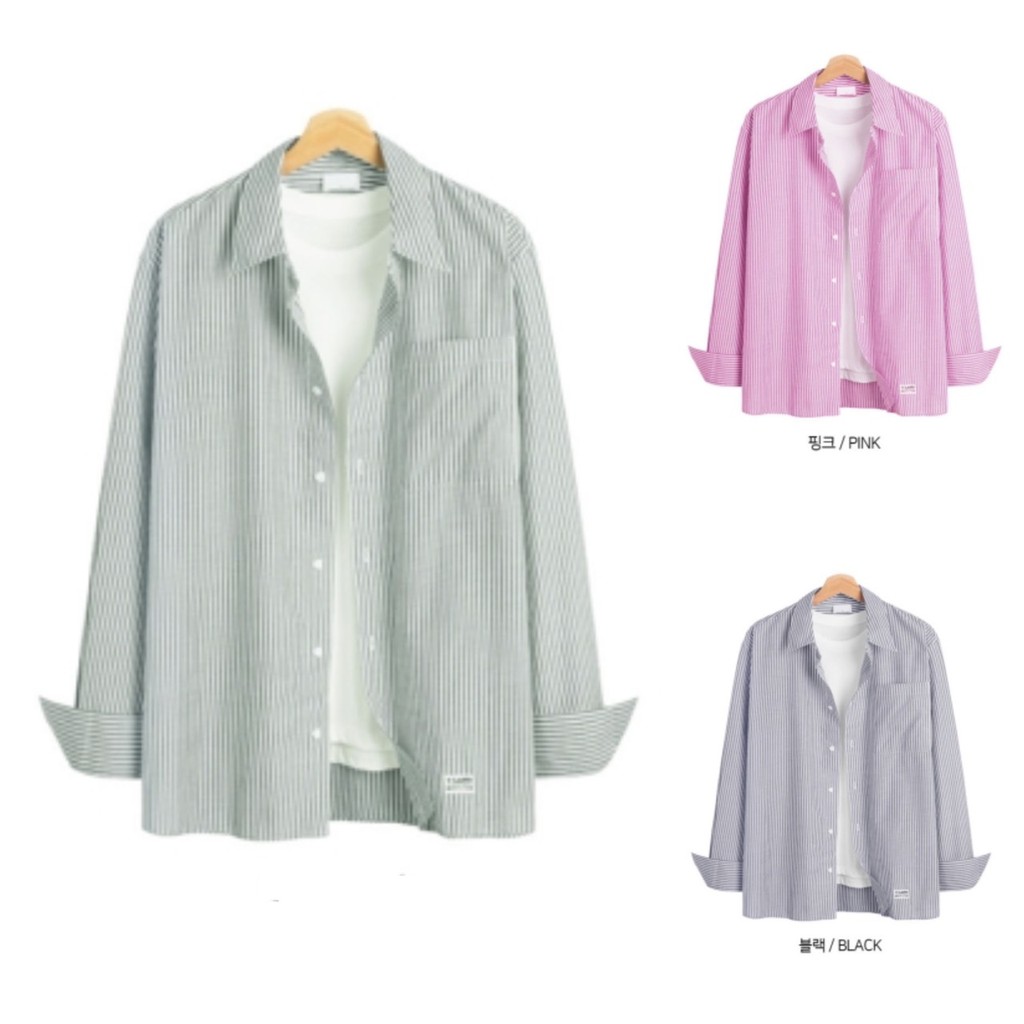 JM Kemeja Pria Yland Overfit Stripe