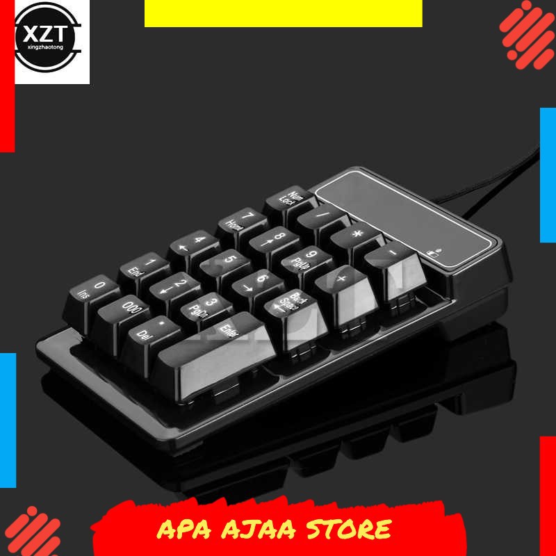 Terbaru ! XZT Mechanical Gaming Numeric Keypad Numpad USB Black Switch - XZT123