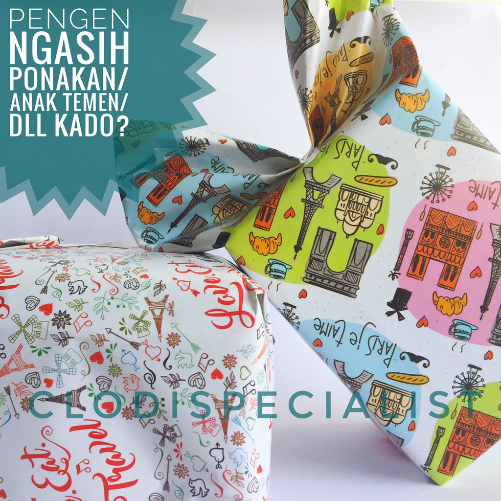 

ORIGINAL (FREE BUBBLE WRAP) Bungkus Kertas Kado Lahir Ut