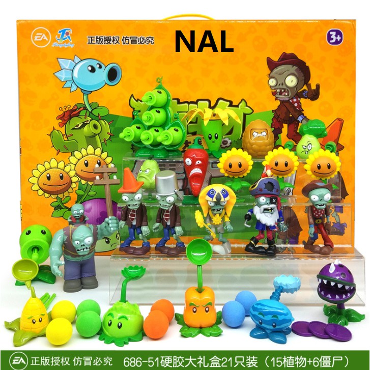 J3 - Mainan zombie vs plant figur set NAQ NAM NAL