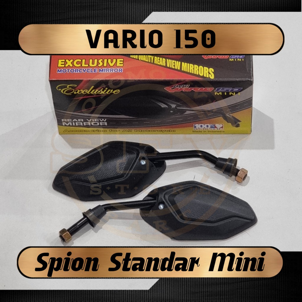 Kaca Spion Model Vario 150 New / Beat Fi / Vario 125 / Beat Honda Yamaha Standar Dan Mini-EXCLUSIVE ( Mini )