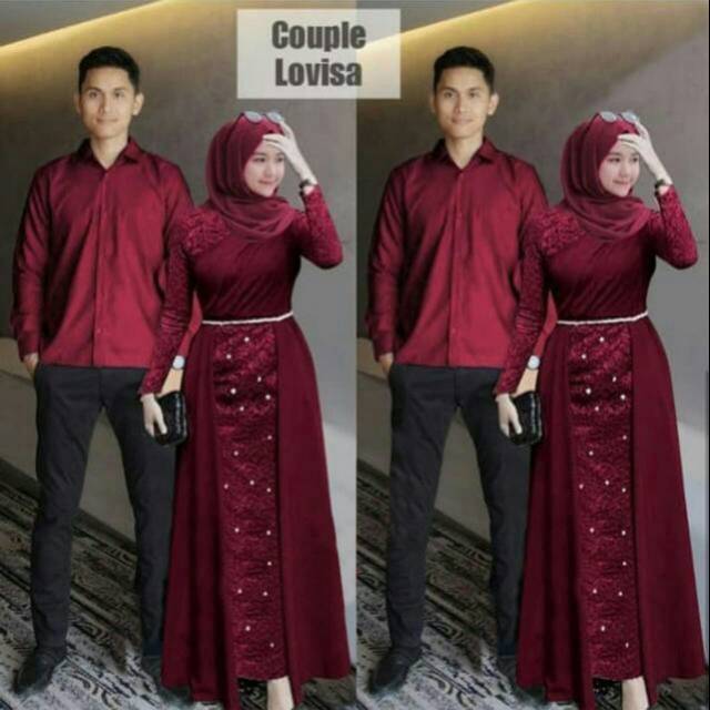 COUPLE PASANGAN LOVISA / CP lovisa/CP laksa/kemeja cowok/gamis couple pestaouplecKemeja LENGAN PANJA